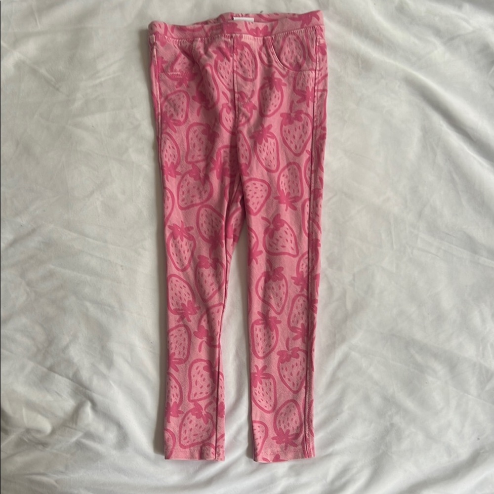 Zara (3-4yrs) Pink strawberry Patterned jeans